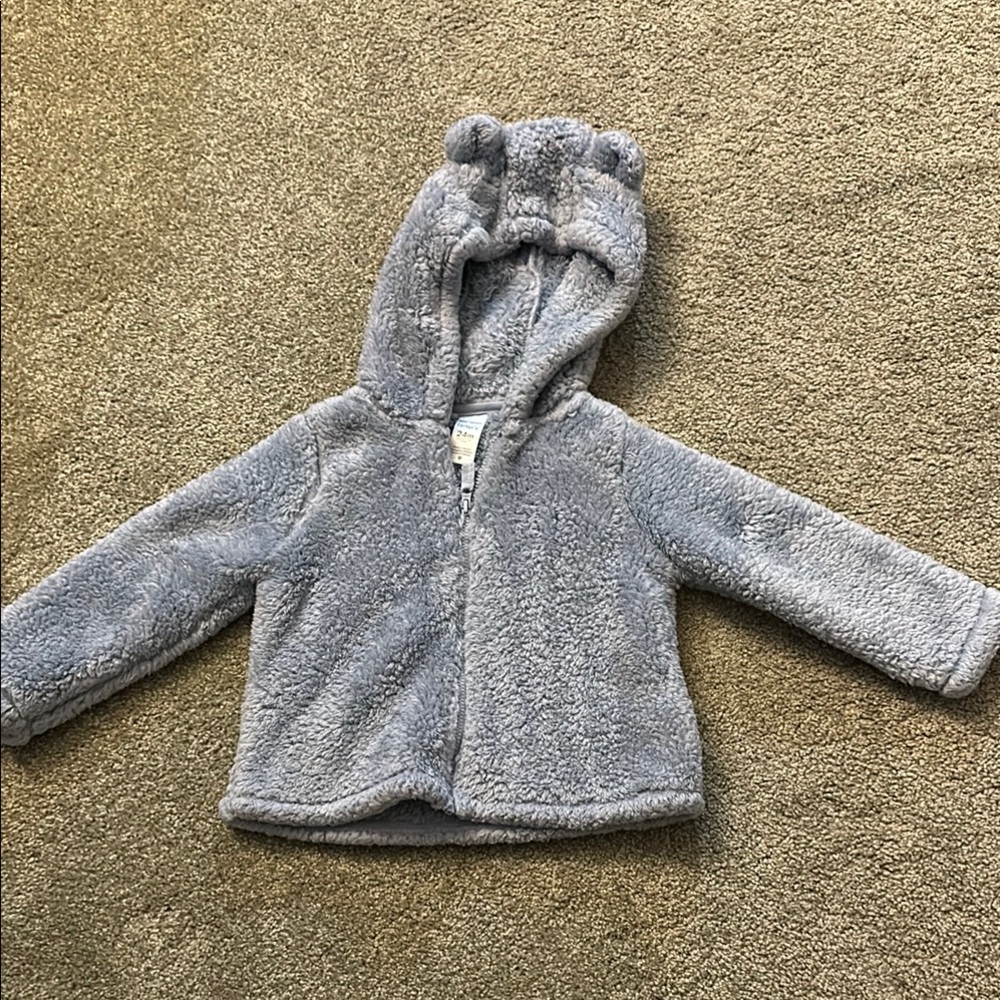 Cozy Gray Teddy Bear Hoodie